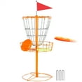 thumbnail image 1 of Alden Design 12-Chain Disc Golf Goal for Target Practice, Orange, 1 of 8