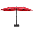 thumbnail image 1 of Alden Design 15 ft Patio Umbrella Market Extra Large for Outdoor, Red, 1 of 9