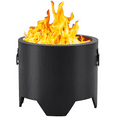 thumbnail image 1 of Alden Design 16″ Portable Smokeless Fire Pit with Rain Cover & Lid & Log Grate, Black, 1 of 7