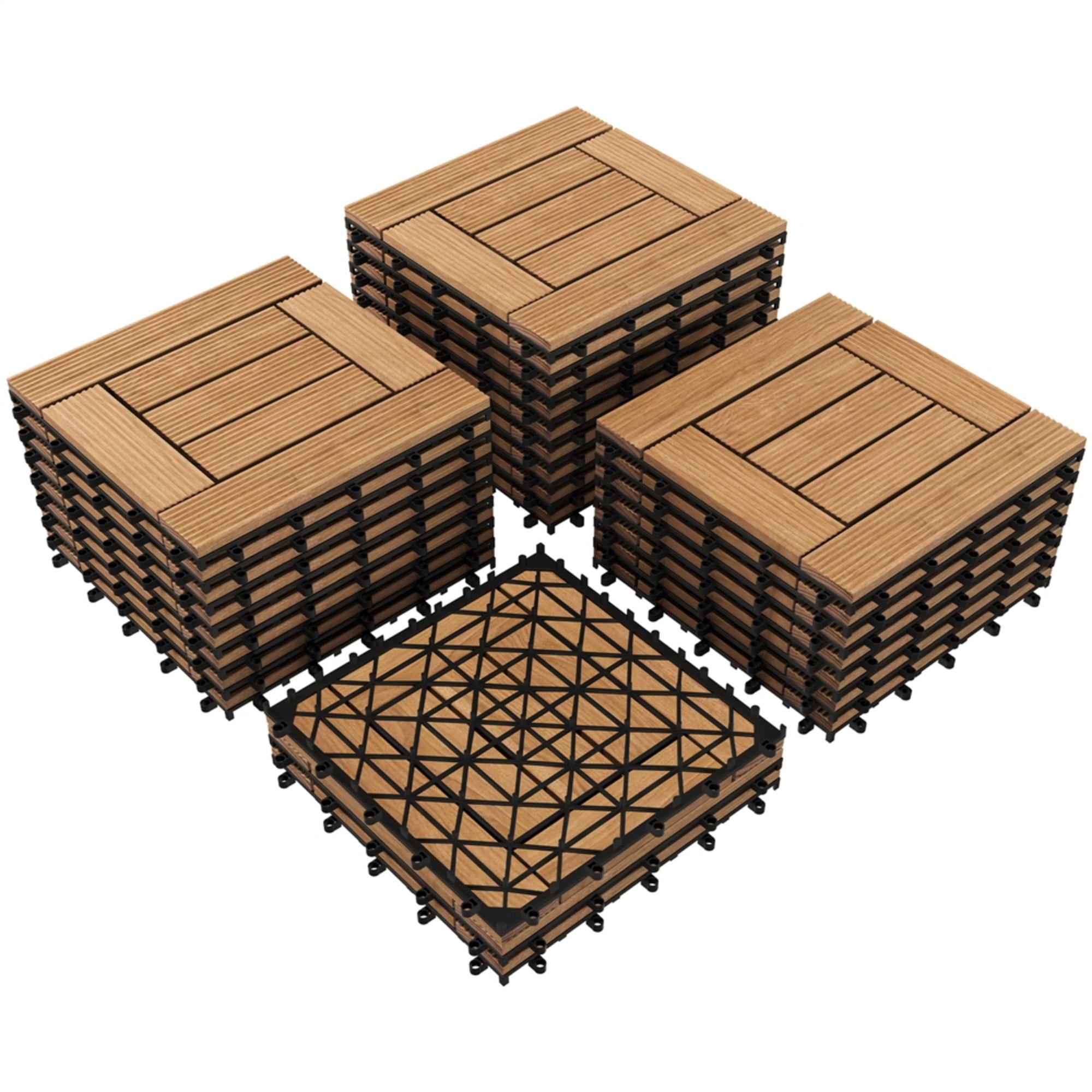 Outdoor Track Layout Alden Design 27pcs Indoor & Outdoor Wood Flooring India | Ubuy