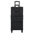 thumbnail image 1 of Alden Design 3-in-1 Rolling Professional Cosmetic Makeup Case, Black, 1 of 10