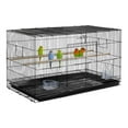 thumbnail image 1 of Alden Design 30" Bird Cage with Slide-Out Tray and Wood Perches, Black, 1 of 7