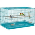 thumbnail image 1 of Alden Design 30" Bird Cage with Slide-Out Tray and Wood Perches, Teal Blue, 1 of 7