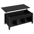 thumbnail image 1 of Alden Design 41" Lift Top Coffee Table with 3 Storage Compartments, Black, 1 of 9
