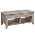 thumbnail image 1 of Alden Design 41" Wooden Lift Top Coffee Table with 2 Storage Compartments for Living Room, Rustic Gray, 1 of 9