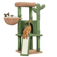 thumbnail image 1 of Alden Design 42" H Cactus Cat Tree Tower with Natural Sisal Scratching Posts, Green & Brown, 1 of 7
