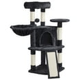 thumbnail image 1 of Alden Design 42"H Multilevel Cat Tree Tower with Condo and Perches, Black, 1 of 11