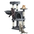 thumbnail image 1 of Alden Design 42"H Multilevel Cat Tree Tower with Condo and Perches, Dark Gray, 1 of 11