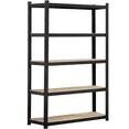 thumbnail image 1 of Alden Design 5 Tier Adjustable Steel Storage Rack, Black, 1 of 10