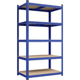 thumbnail image 1 of Alden Design 5-Tier Metal Boltless & Adjustable Storage Rack, Blue, 1 of 10