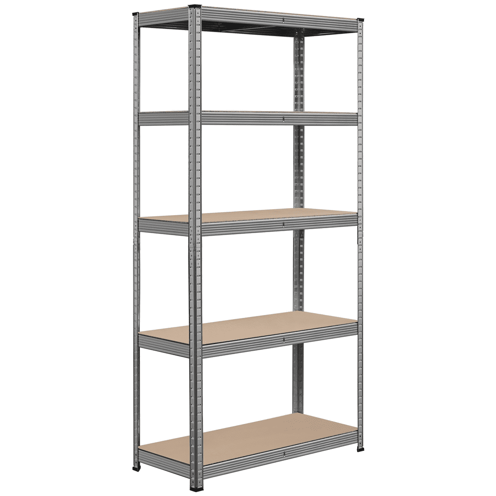 Alden Design 5-Shelf Boltless & Adjustable Steel Storage Shelf Unit ...