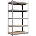 thumbnail image 1 of Alden Design 5-Shelf Boltless & Adjustable Steel Storage Shelf Unit, Light Gray, 1 of 11
