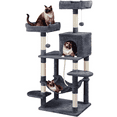 thumbnail image 1 of Alden Design 59" Cat Tree with Condo and Scratching Post Tower, Dark Gray, 1 of 9