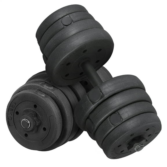 Alden Design 66 lb. Adjustable Dumbbell Free Weight Set, Black