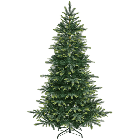Alden Design 6ft Pre-lit Artificial Christmas Tree with 400 LED Lights, Green
