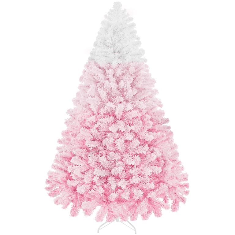 Alden Design 7.5 FT Artificial Snow Flocked Christmas Tree with