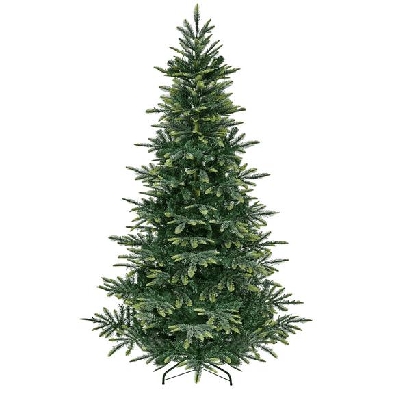 Alden Design 7.5Ft Pre-lit Artificial Christmas Tree with 550 LED Lights, Green