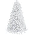 thumbnail image 1 of Alden Design 7.5Ft Pre-lit Artificial Christmas Tree with Foldable Stand, White, 1 of 11