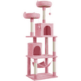 thumbnail image 1 of Alden Design 70″ H Multi Level Cat Tree Tower with 2 Foam-Padded Perches, Pink, 1 of 8