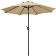 thumbnail image 1 of Alden Design 9 Foot Patio Umbrella with Crank and Push Button to Tilt, Tan, 1 of 13
