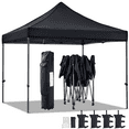 thumbnail image 1 of Alden Design Adjustable 10' x 10' Commercial Pop-up Canopy with Wheeled Carry Bag, Black, 1 of 8