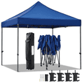 thumbnail image 1 of Alden Design Adjustable 10' x 10' Commercial Pop-up Canopy with Wheeled Carry Bag, Blue, 1 of 8