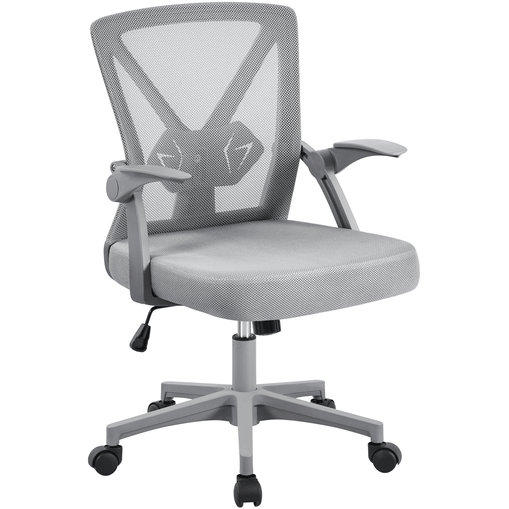 Alden Design Adult Adjustable Ergonomic Mesh Office Chair for Home Office, Gray