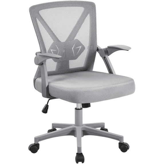Alden Design Adult Adjustable Ergonomic Mesh Office Chair for Home Office, Gray