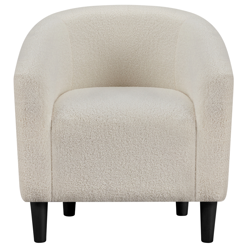 Renwick Contemporary Boucle Barrel Accent Chair, Ivory - Walmart.com