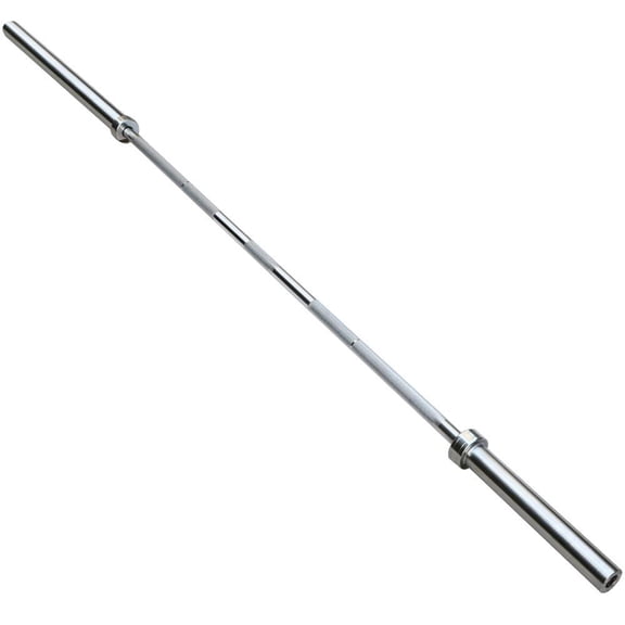 Alden Design Chrome Barbell Bar Lifting Weight, 7' and 45 lb.