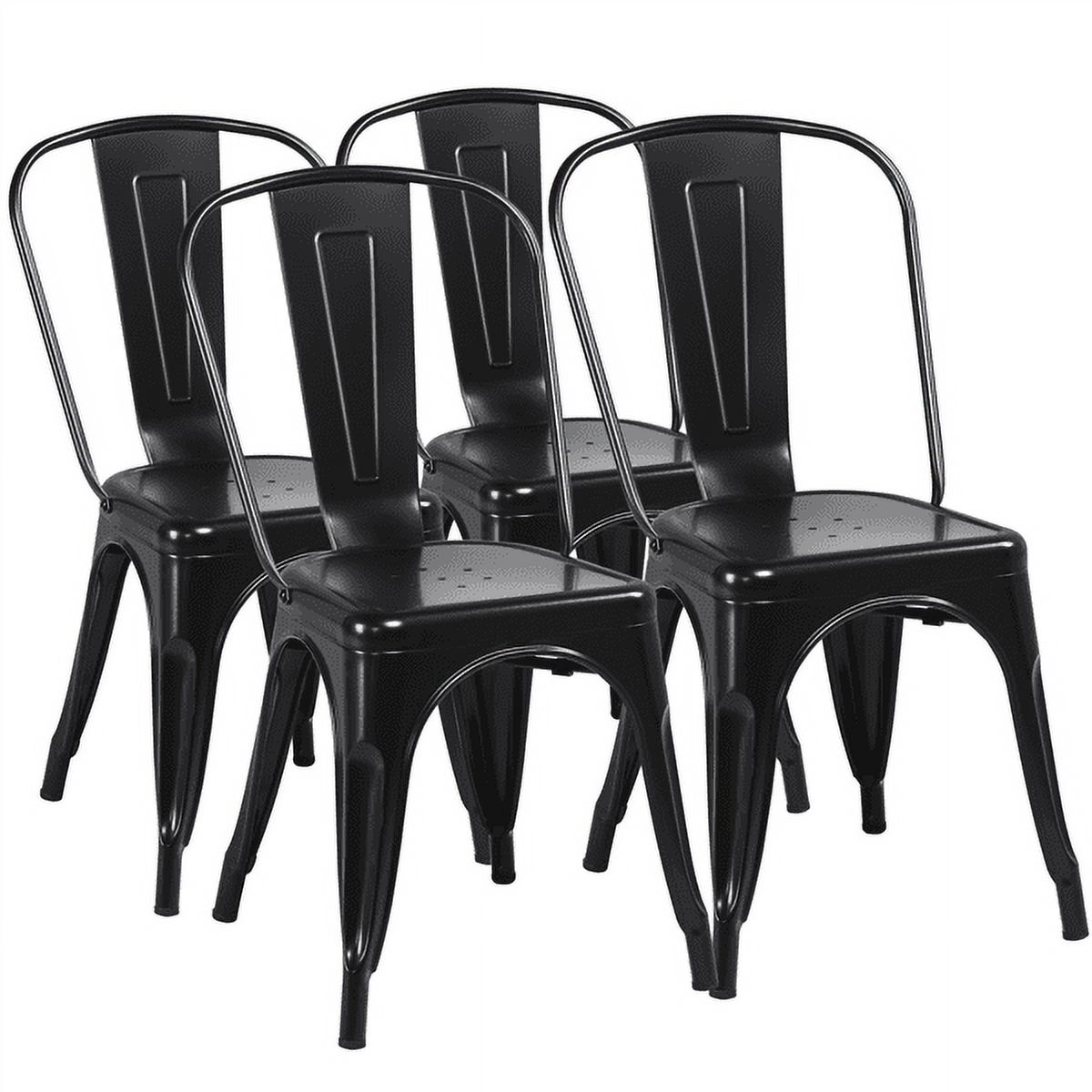 Alden Design Dining Chair, Set of 4, Black - image 1 of 7