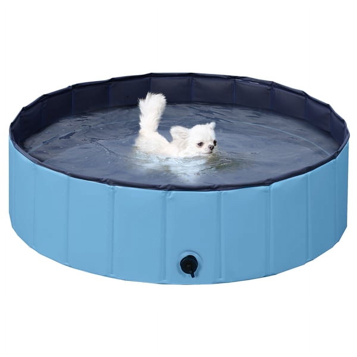 Alden Design Foldable Indoor/Outdoor Pet Swimming Pool, Bath Tub, Wading Pool for Dogs and Cats