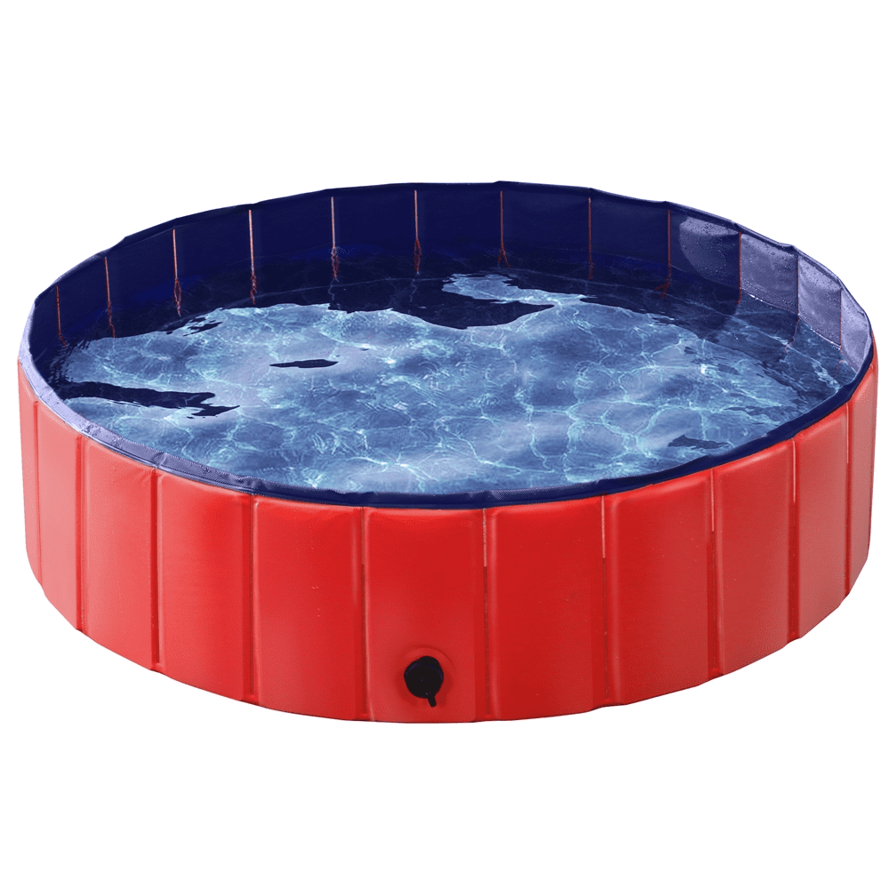 Alden Design Foldable Indoor/Outdoor Pet Swimming Pool, Bath Tub, Wading Pool for Dogs and Cats
