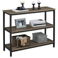 thumbnail image 1 of Alden Design Industrial Entryway Console Table with Open Shelves, Taupe, 1 of 10