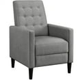 thumbnail image 1 of Alden Design Modern Tufted Fabric Push Back Recliner with Pocket Spring, Gray, 1 of 9