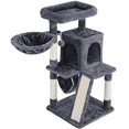 thumbnail image 1 of Alden Design Multi-level Small Cat Tree Tower with Condo, Dark Gray, 1 of 7