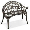 thumbnail image 1 of Alden Design Outdoor Metal Bench - Bronze, 1 of 13
