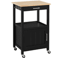 thumbnail image 1 of Alden Design Rolling Storage Kitchen Cart, Black, 1 of 10