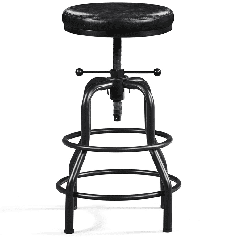 Free Shipping! Alden Design Vintage Faux Leather Bar Stool