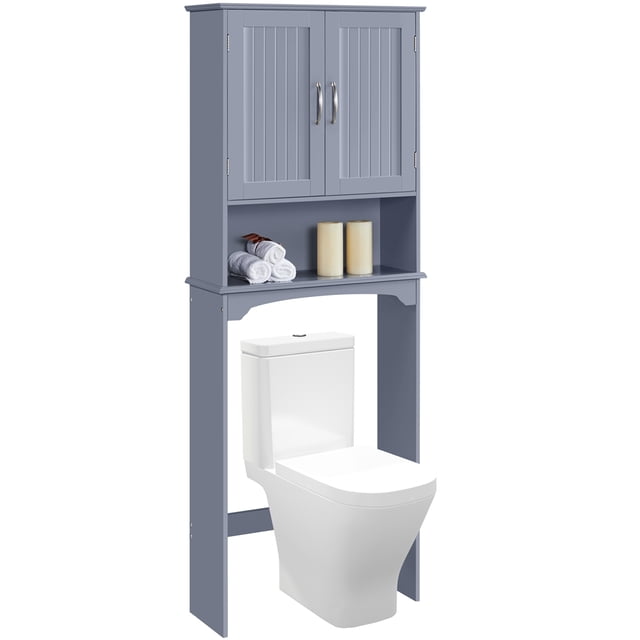 Free Shipping! Alden Design Wooden Over The Toilet Bathroom Storage ...