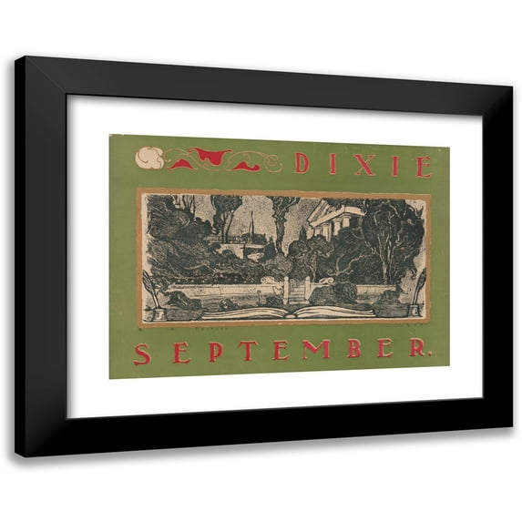 Alden Peirson 18x14 Black Modern Framed Museum Art Print Titled - Dixie. September (1899)