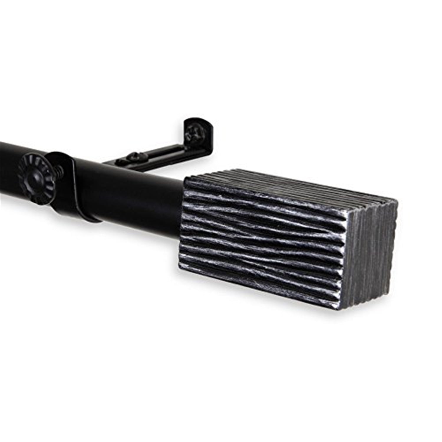 Alder 13/16 inch Curtain Rod-Color:Black,Size:28-48