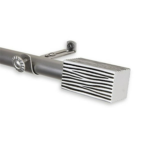 Alder 13/16 inch Curtain Rod-Color:Satin Nickel,Size:66-120"