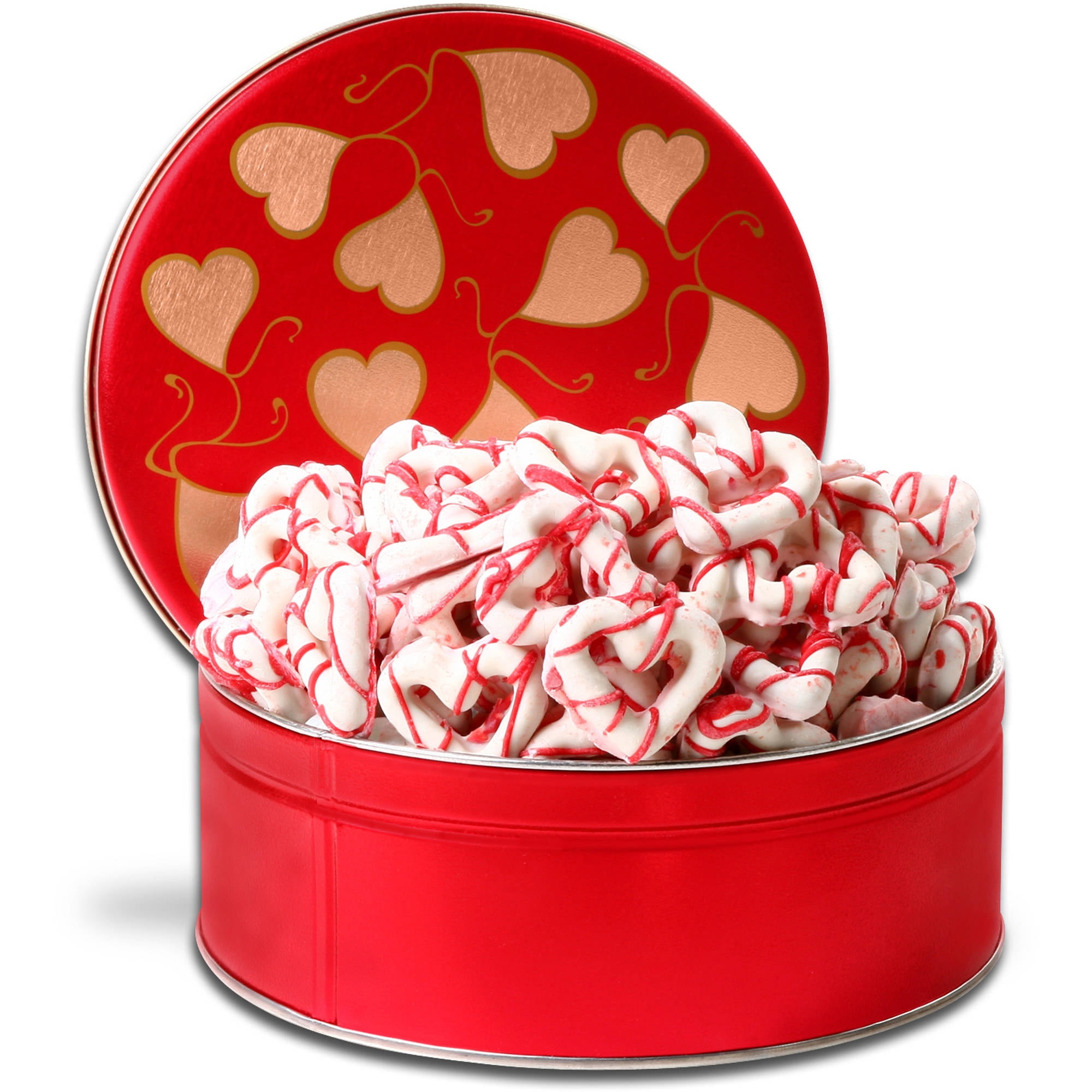 Alder Creek Chocolate-Dipped Heart-Shaped Pretzels Valentine's Gift Set