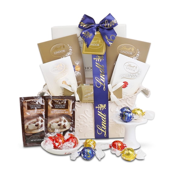 Alder Creek Gift Baskets Classic Lindt Sampler Gift Basket (5 Items per Gift)