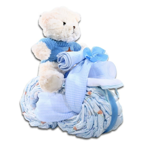 Alder Creek Gift Baskets Diaper Cake, 22 pc Male