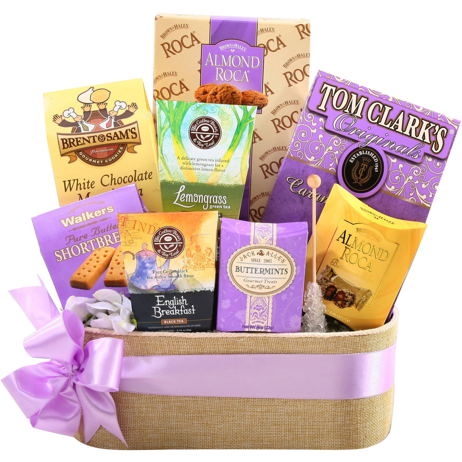 Alder Creek Gift Baskets Easter Springtime Tea Gift Basket, 11 pc