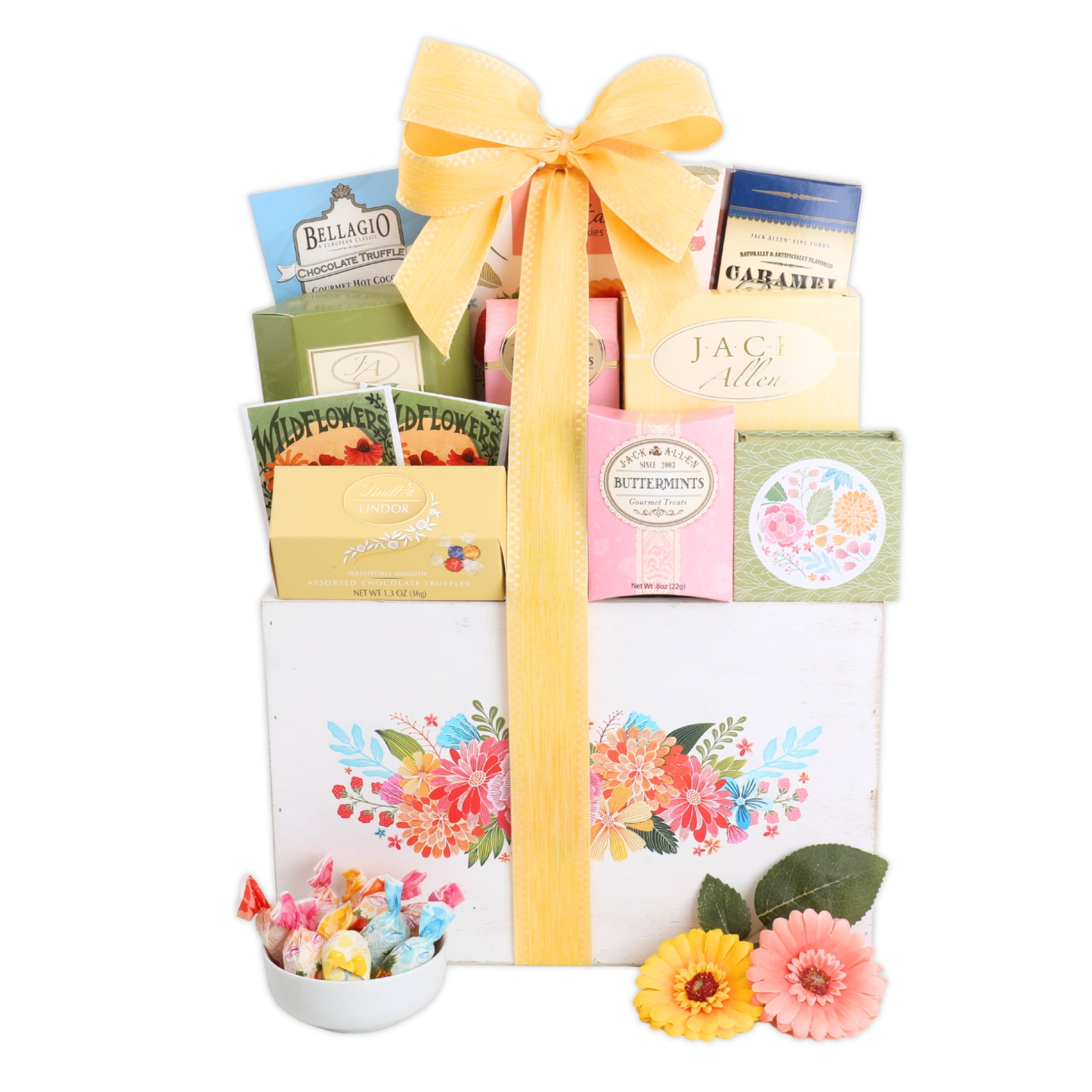 Alder Creek Gift Baskets Full Bloom Sweet Treats Basket (10 pieces)