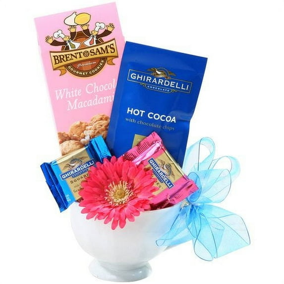Alder Creek Gift Baskets Ghirardelli Easter Cup of Sunshine Gift Basket, 6 pc
