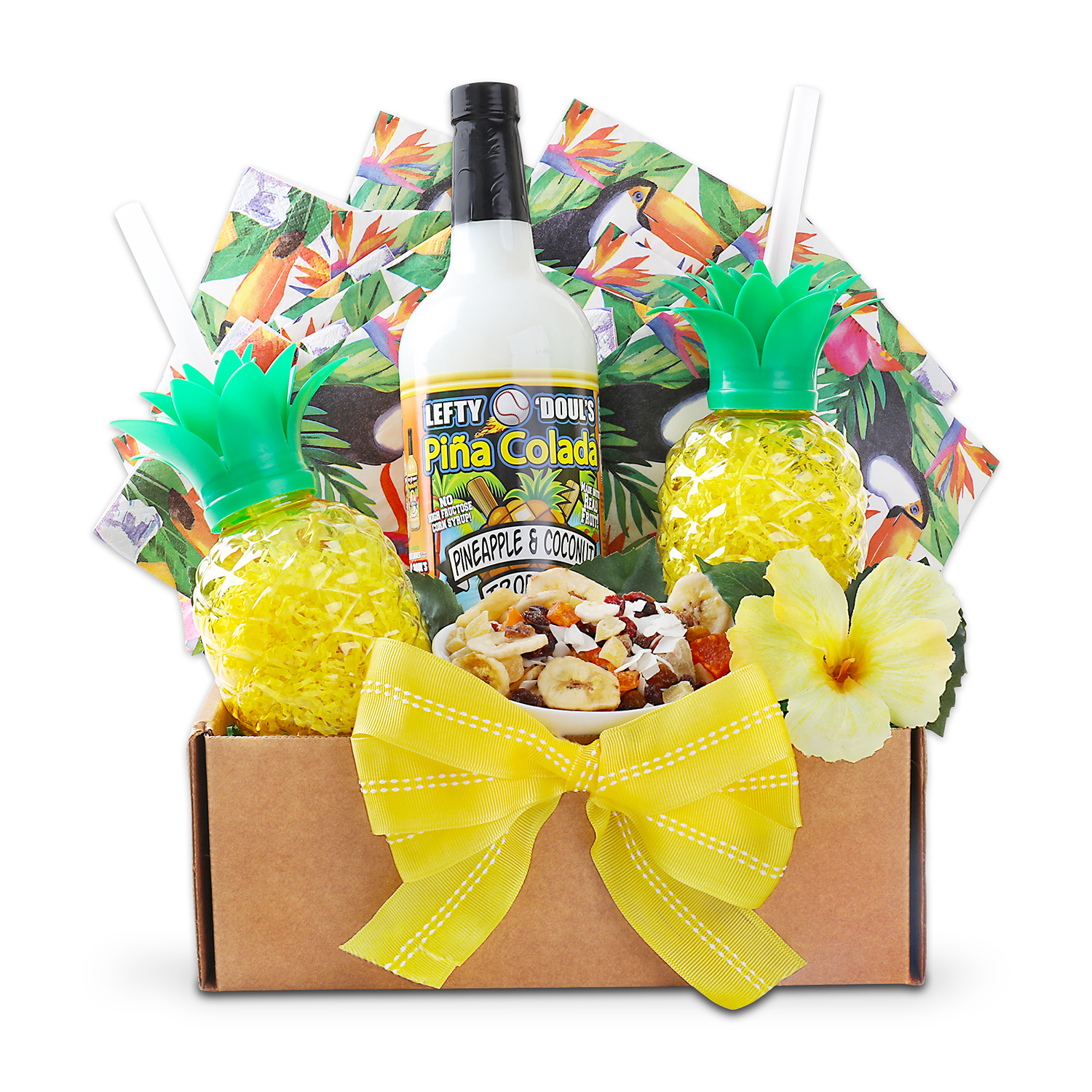 Alder Creek Gift Baskets It's Sunny Somewhere Pina Colada Gift